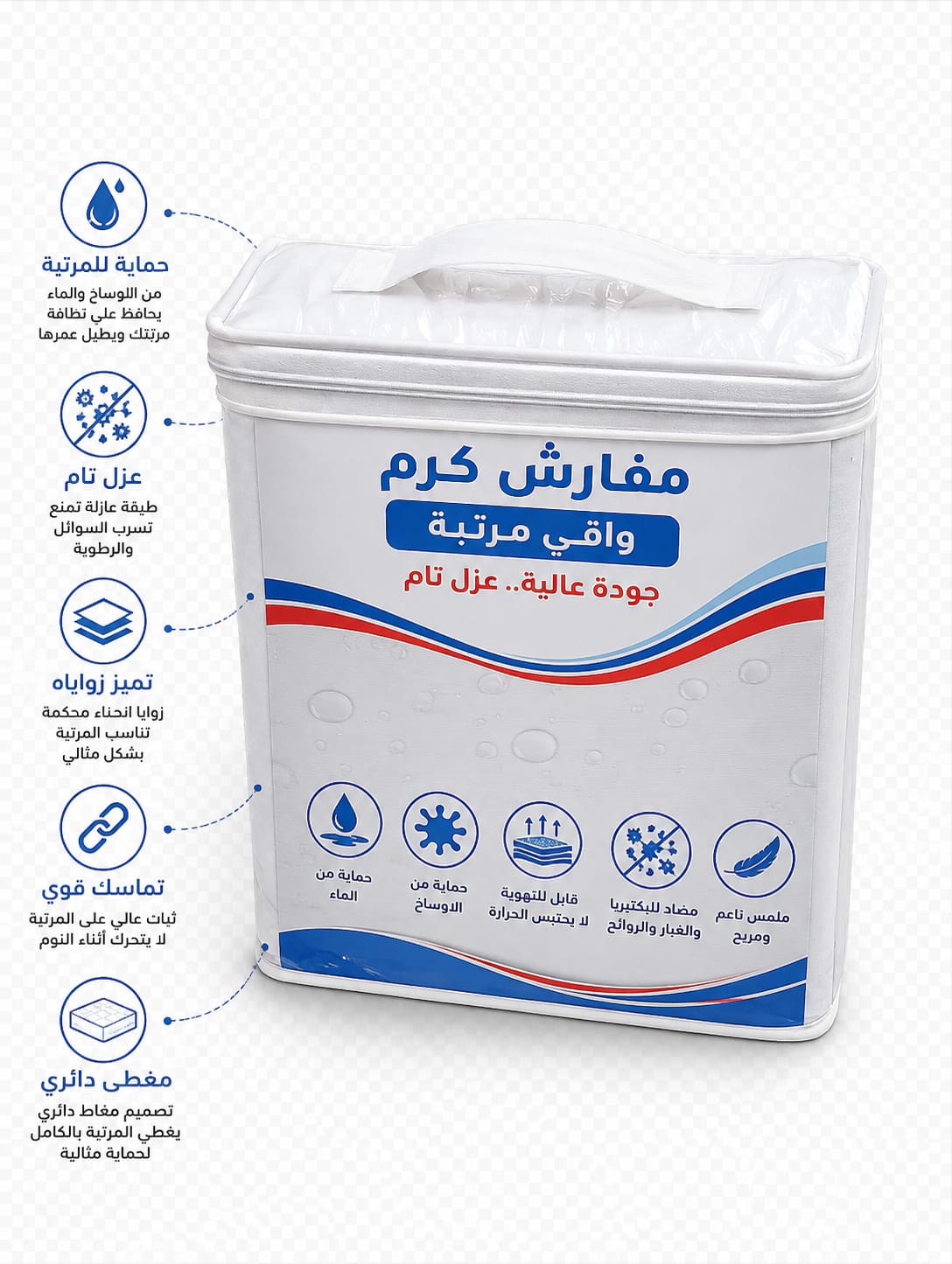 WhatsApp Image 2026-07-30 at 11.09.24 AM واقي المرتبة من مفارش كرم - الصورة 1